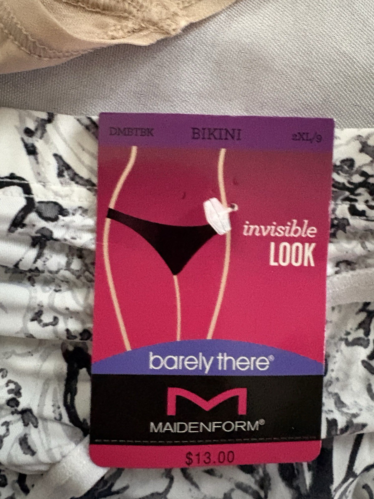 NEW Maidenform Bikini Barely There Invisible Look Panties 3 Pair DMBTBK 2xlarge