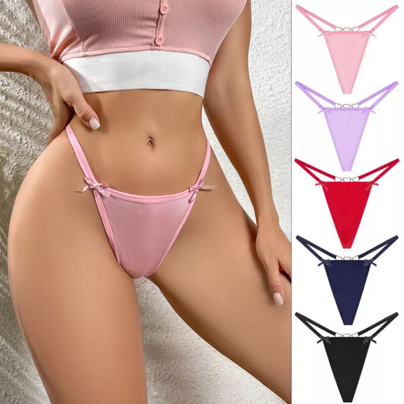 5 Pack Lot Sexy Womens Panties G string Thong High Cut Bikini Lingerie Underwear