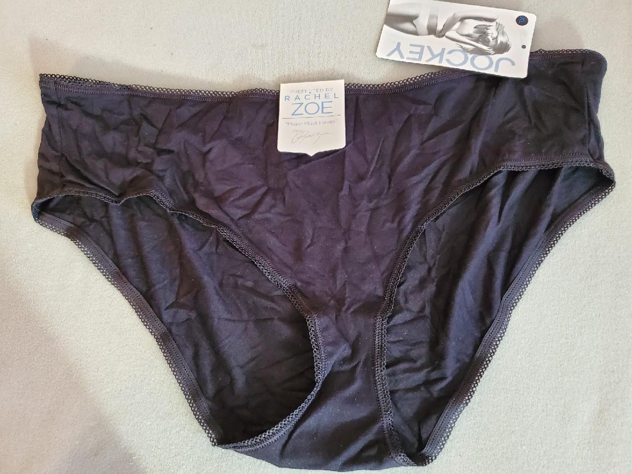 NWT JOCKEY MODAL SPANDEX HIPSTER PANTIES RACHEL ZOE 2004 001 BLACK XL