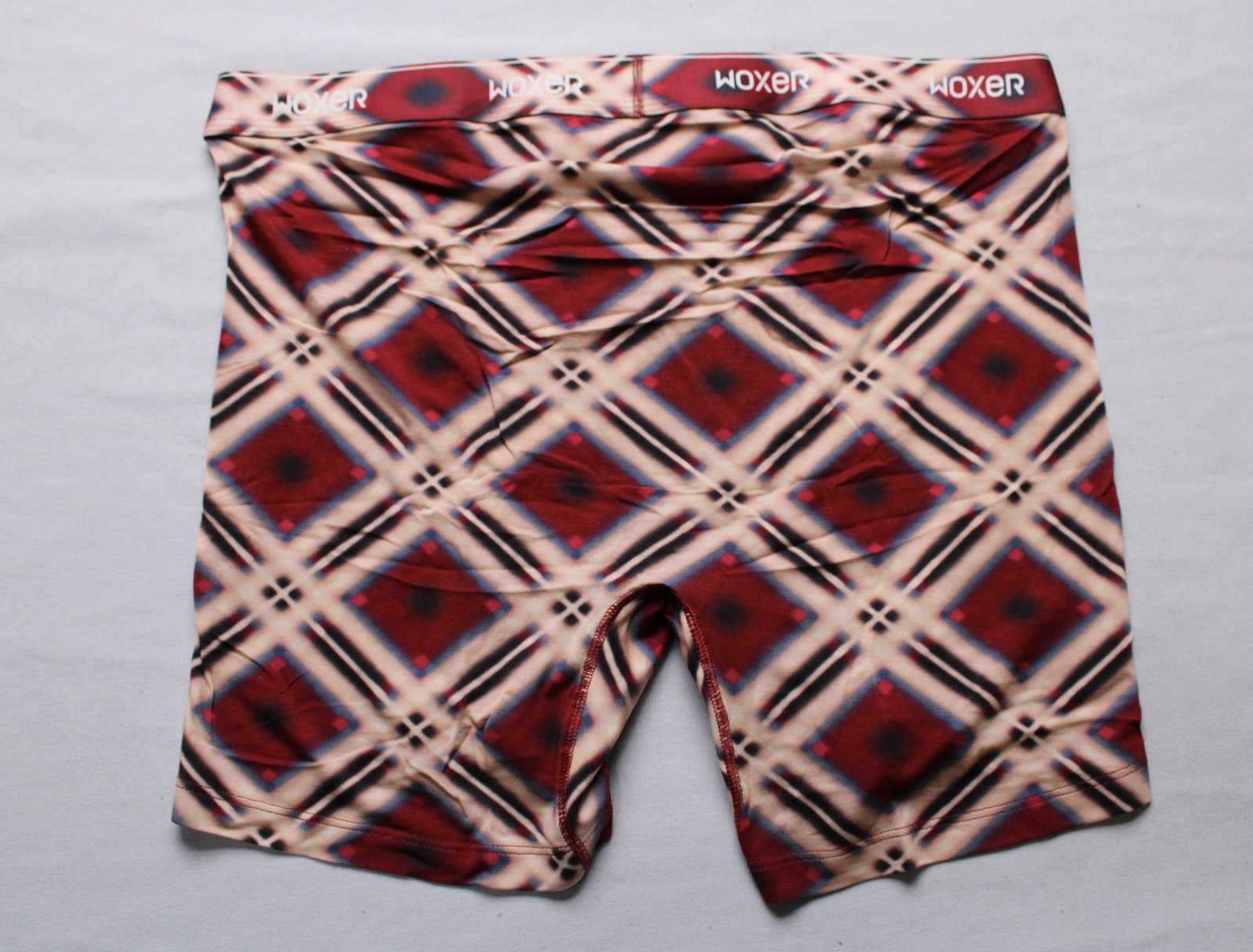 Woxer Women’s Baller Soft Modal Boxer Briefs DH3 Nutcracker Plaid 2XL NWT