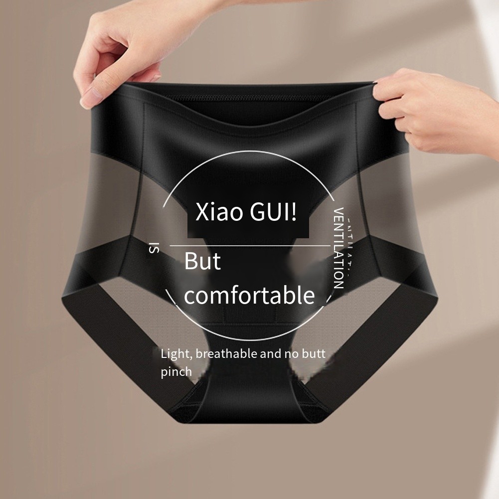 For Daily Wear High Waist Underwear Cotton Crotch Briefs Spring To Winter