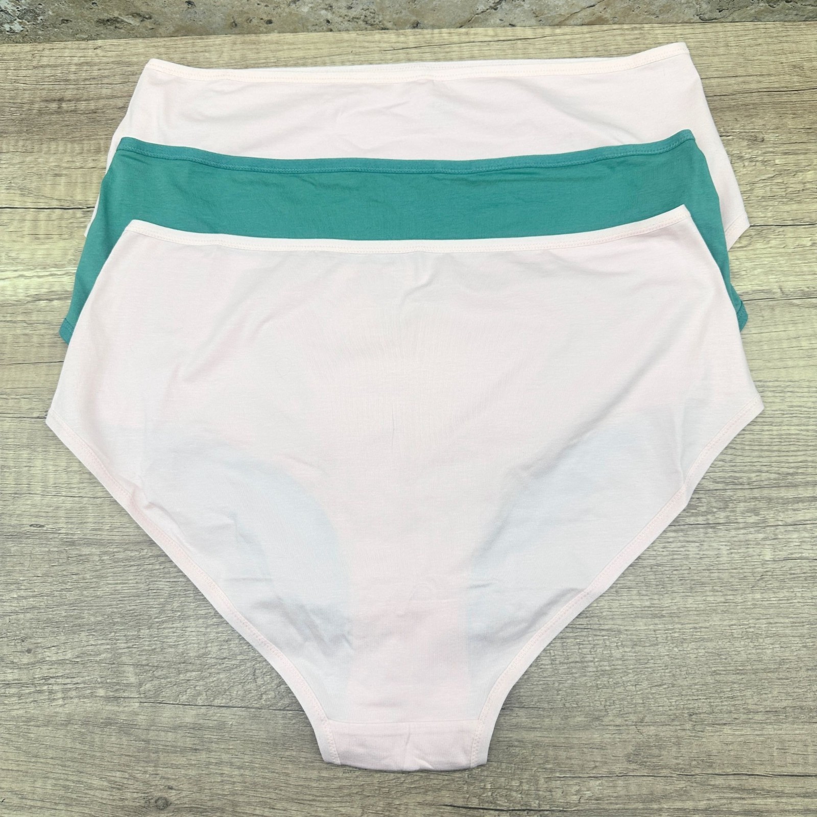 Pact Women’s Organic Cotton Brief Panties 3 Pack XXL Pink Green Underwear