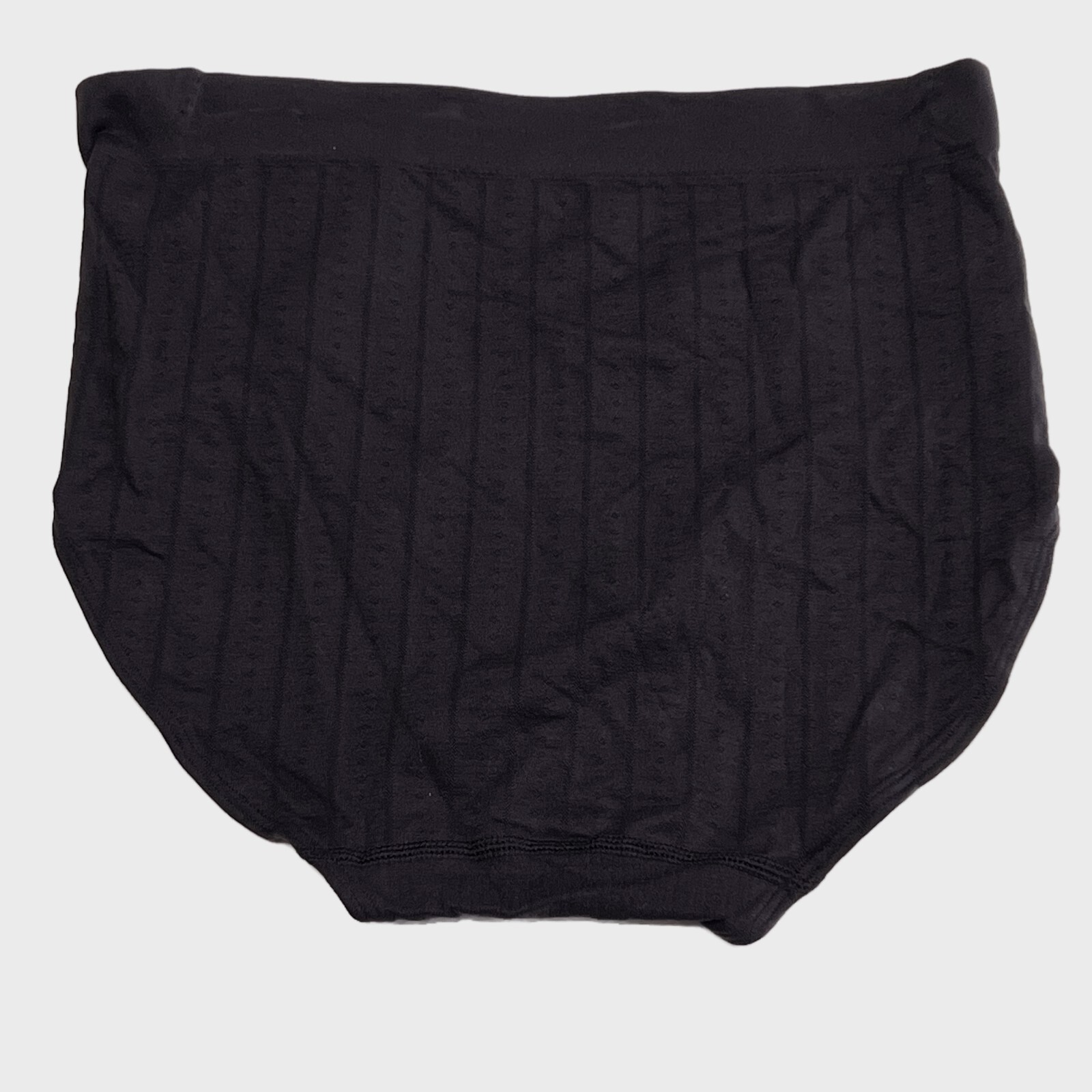 Bali One Smooth U Brief Panty Underwear M 6 NWT 2361 2 PACK MEDIUM BLACK
