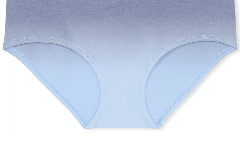 XL Soft Blue Dip Dye Seamless Victorias Secret PINK Hipster Hiphugger Pantie