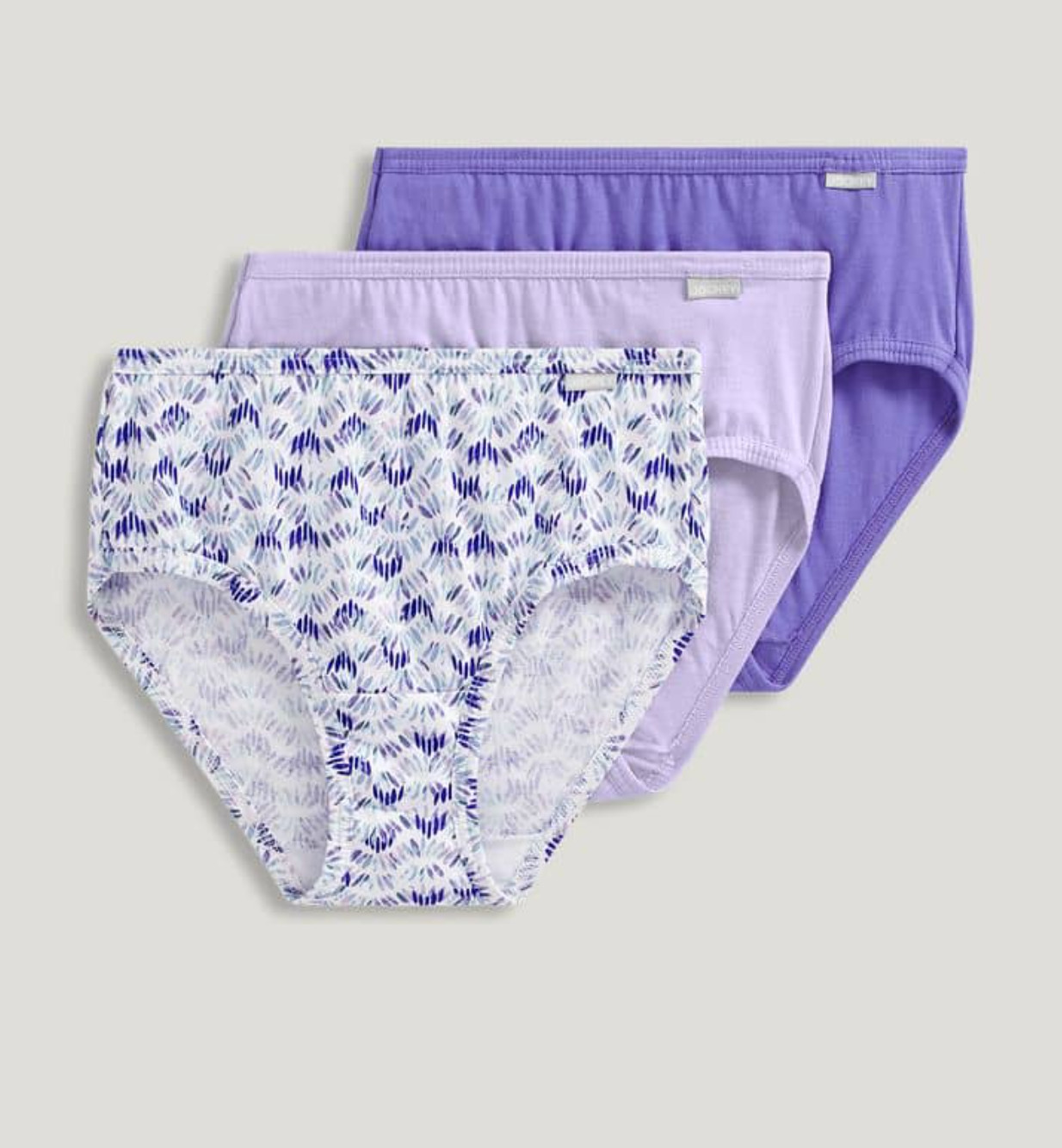 Women’s Jockey 3-Pack Hipsters (Lilac – Lavender) 100% Cotton Panty Underwear