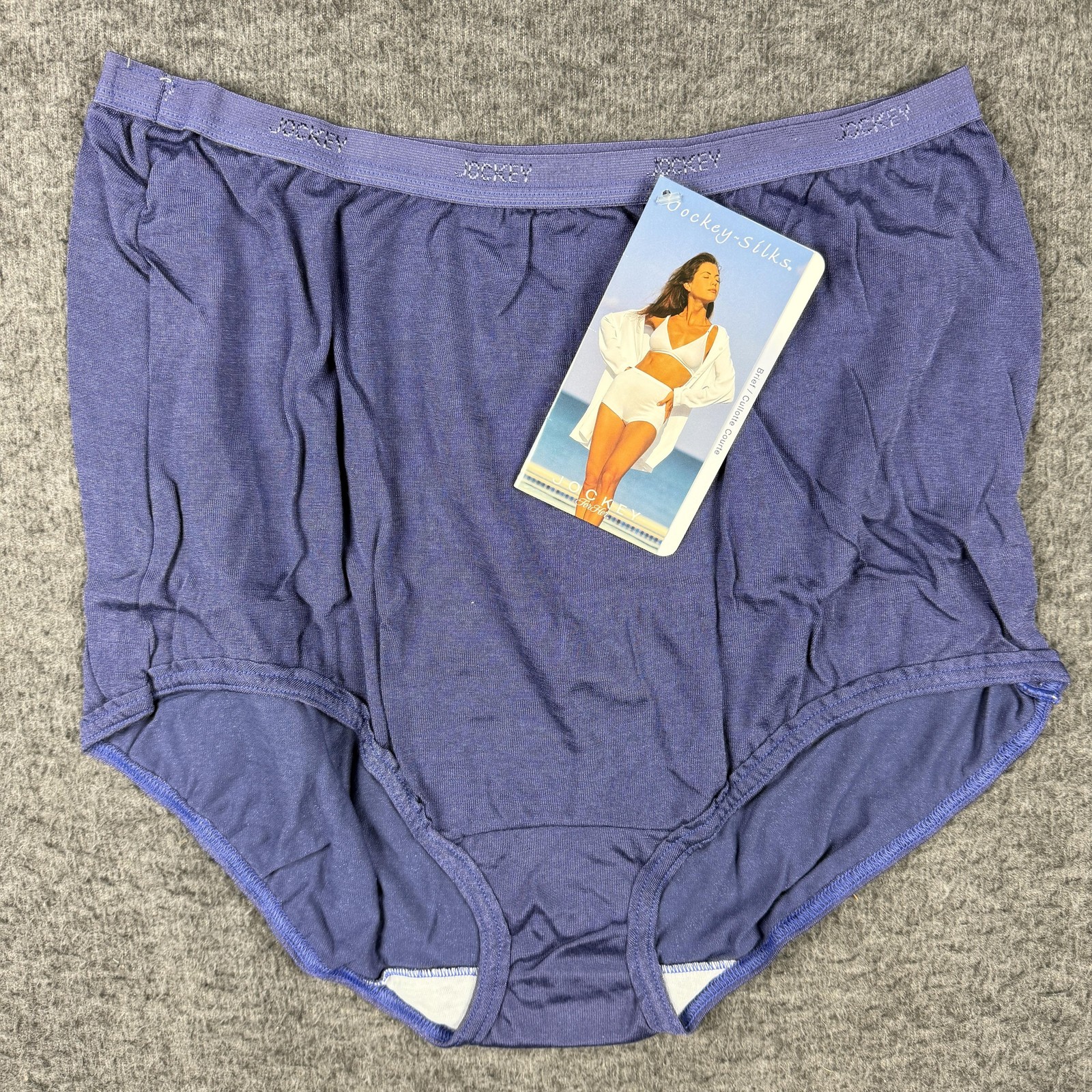Vintage Jockey Brief Panties Womens Size 7 Purple Jockey-Silks Nylon 1501