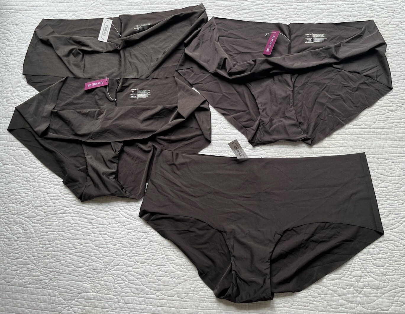 Adore Me Womens 2XL Panties Leto Hipster Raw Cut 2 Pack Animal Prints NWT