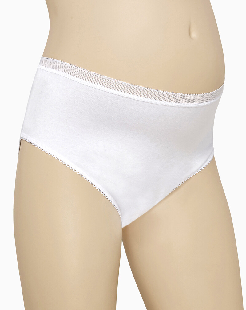 2 SLIP VITA ALTA PRENATAL 6 XXL cotone maternità mutande gravidanza mutandine