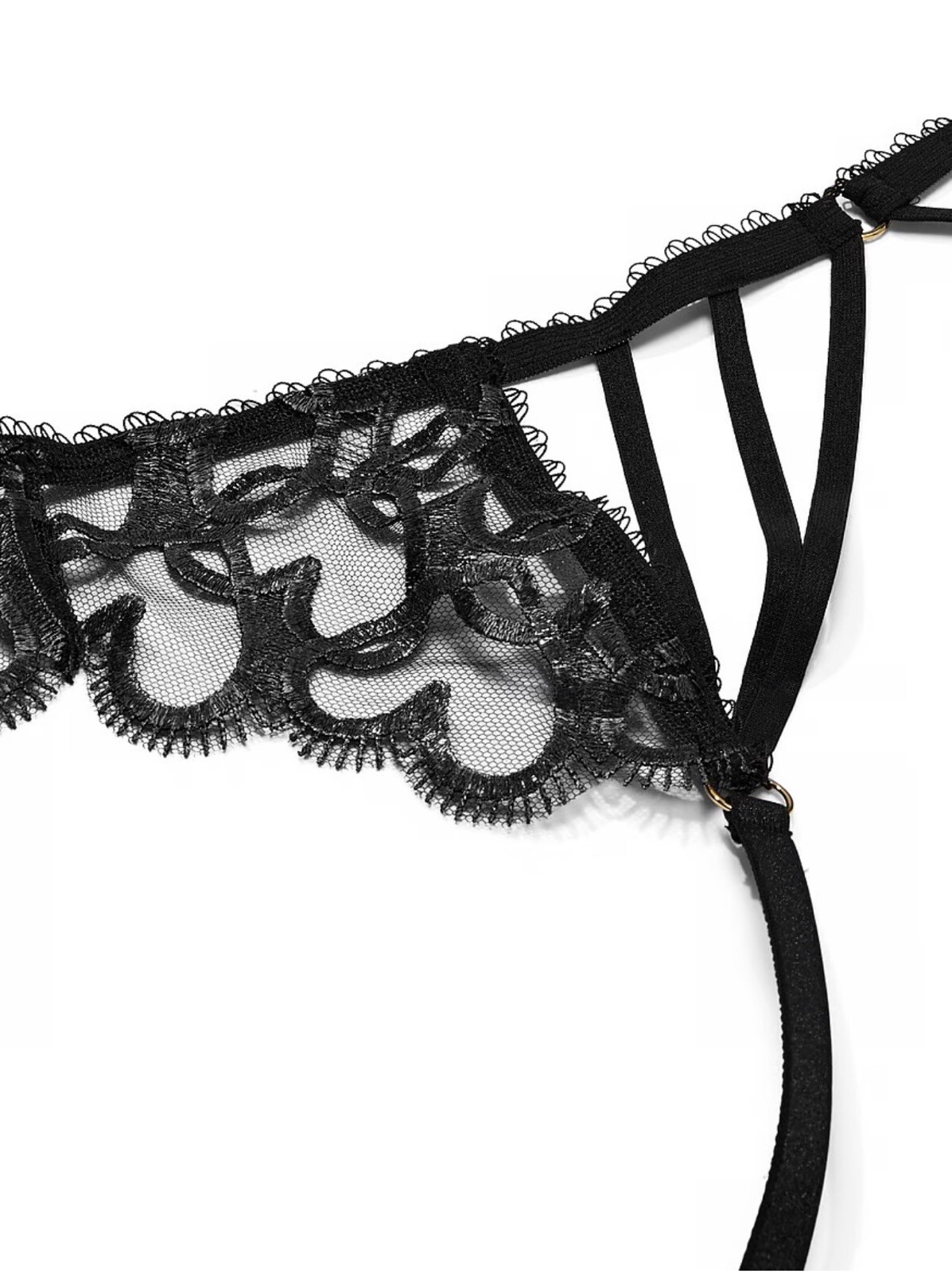 Victoria Secret Shimmer Heart Garter Belt Size XS/S New With Tag $44.95