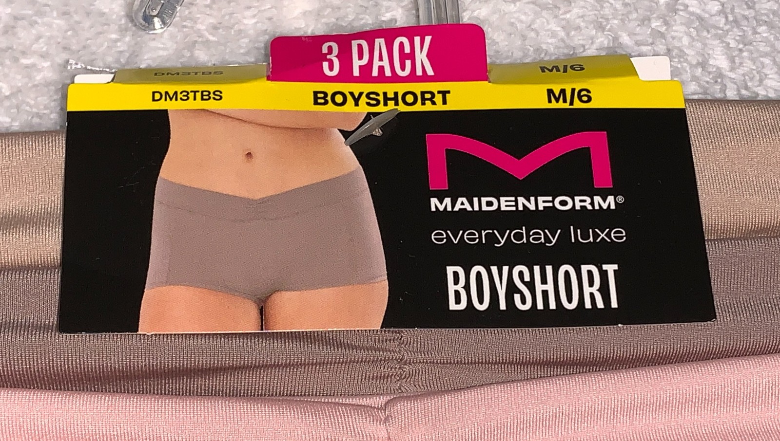 MAIDENFORM Everyday Luxe Stretch Micro 3 Pk Boyshort Panty Womens Sz M L XL