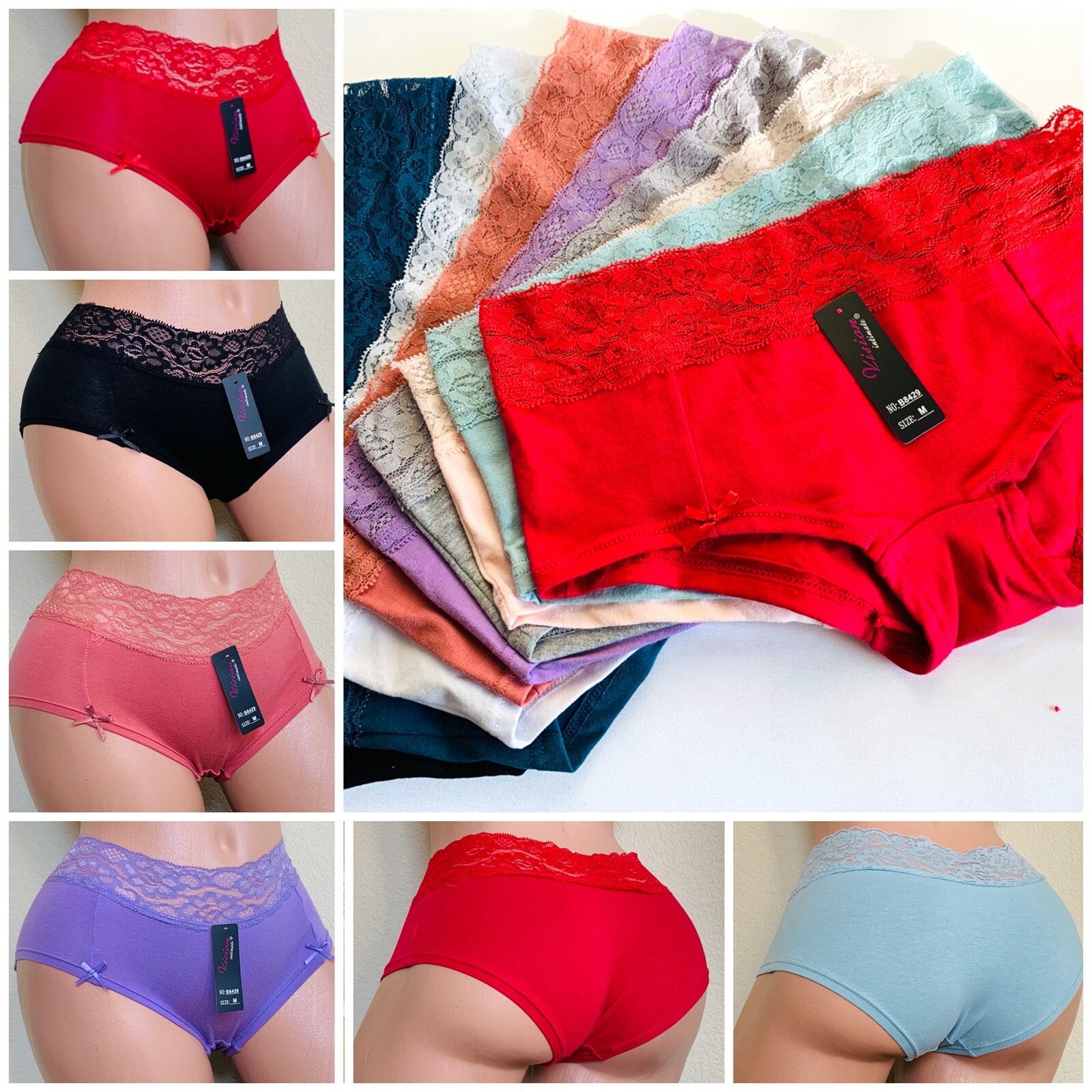 6 OR 12 BOYSHORTS Sports SEXY Panties Undies 95% COTTON ACTIVE WEARS 8429 S-XL
