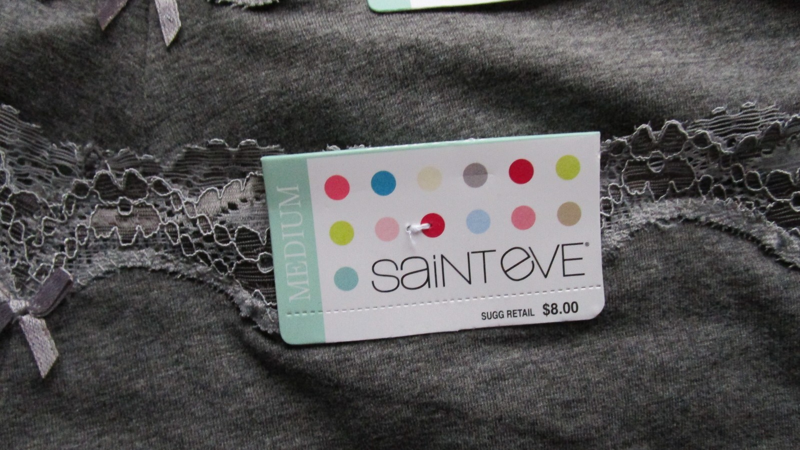 Saint Eve Juniors Cotton Blend Hipster Pantie 3 Pack Size Medium NWT Retail $24