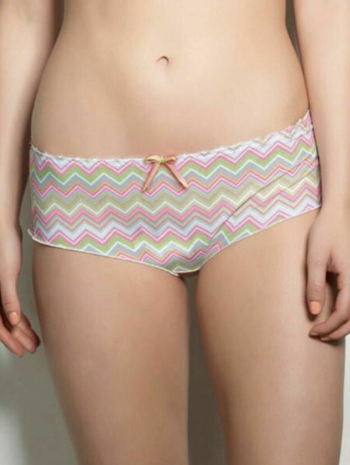 Freya Tabitha Short Brief Knickers Sherbet Size XS 8 10 Pink Green 1206 New