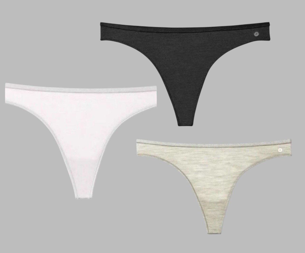 Allbirds 3 Bundle Trino Wool Blend Thong Panties Sz 2XL Nimbus, Aloe, Raincloud