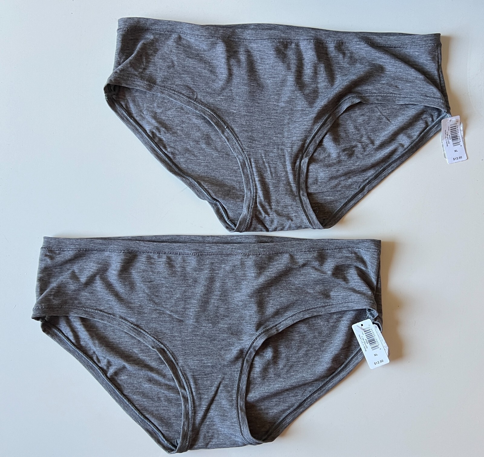 Love By GAP Breathe Hipster Panty Size XL Gray Heather (Qty 2 )