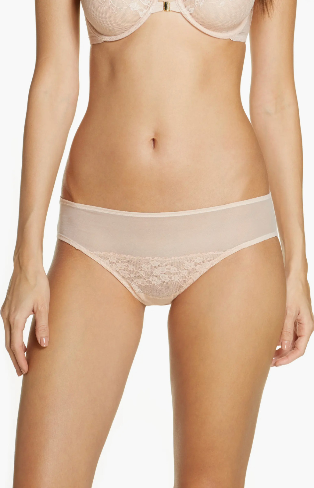 Natori Cherry Blossom French Cut Briefs in Cameo Rose L39726 Size Small