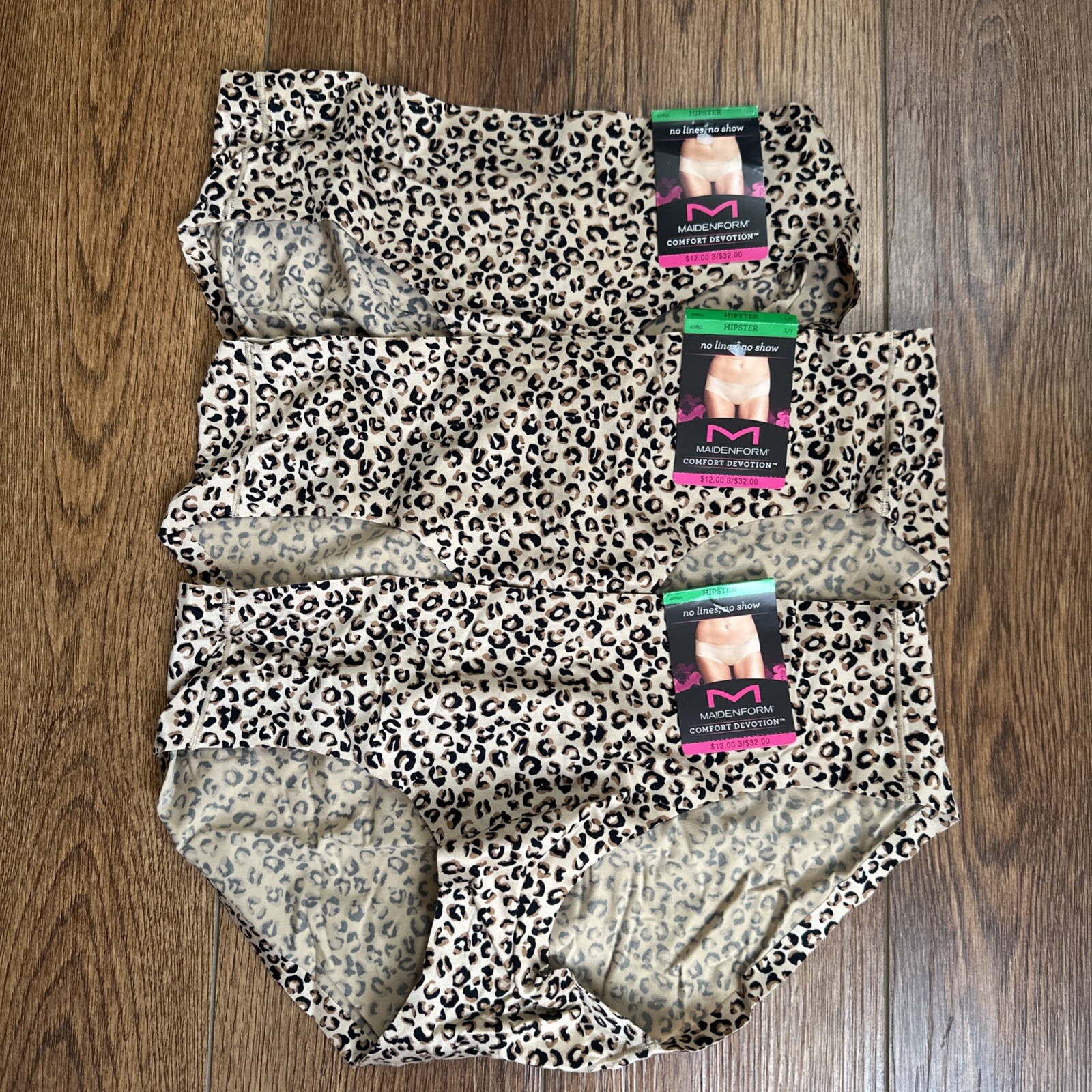 NWT SEXY!! (3) Comfort Devotion Hipster Panties 40851 Size 7