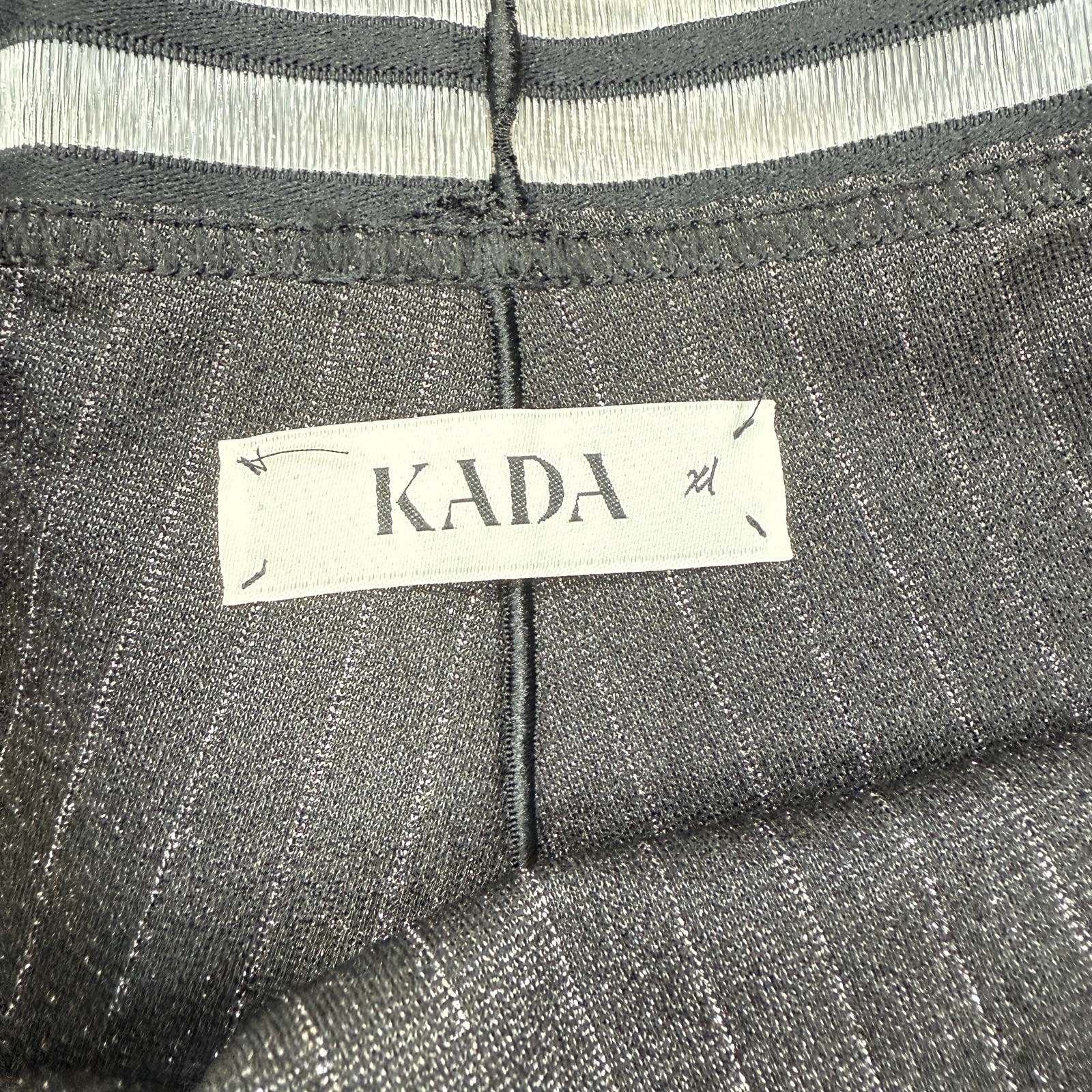 Kada Limitless Pant Brief Black Silver Lured Pinstripe Size XL Made In USA NEW