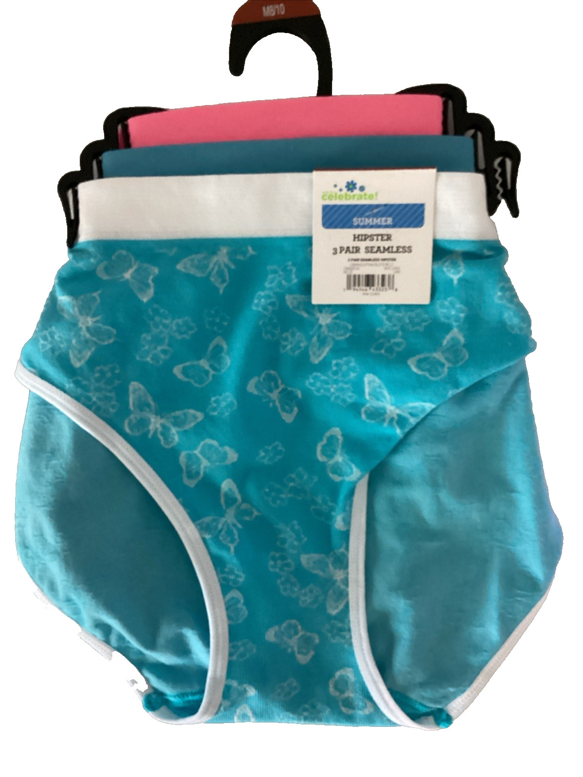 CELEBRATE! SUMMER 3-Pack SEAMLESS HIPSTER Panties Sz. M*
