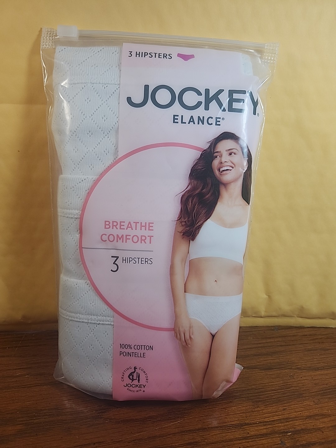 Jockey Women’s Elance Breathe Comfort Hipster Panties Size 9/XXL, NEW