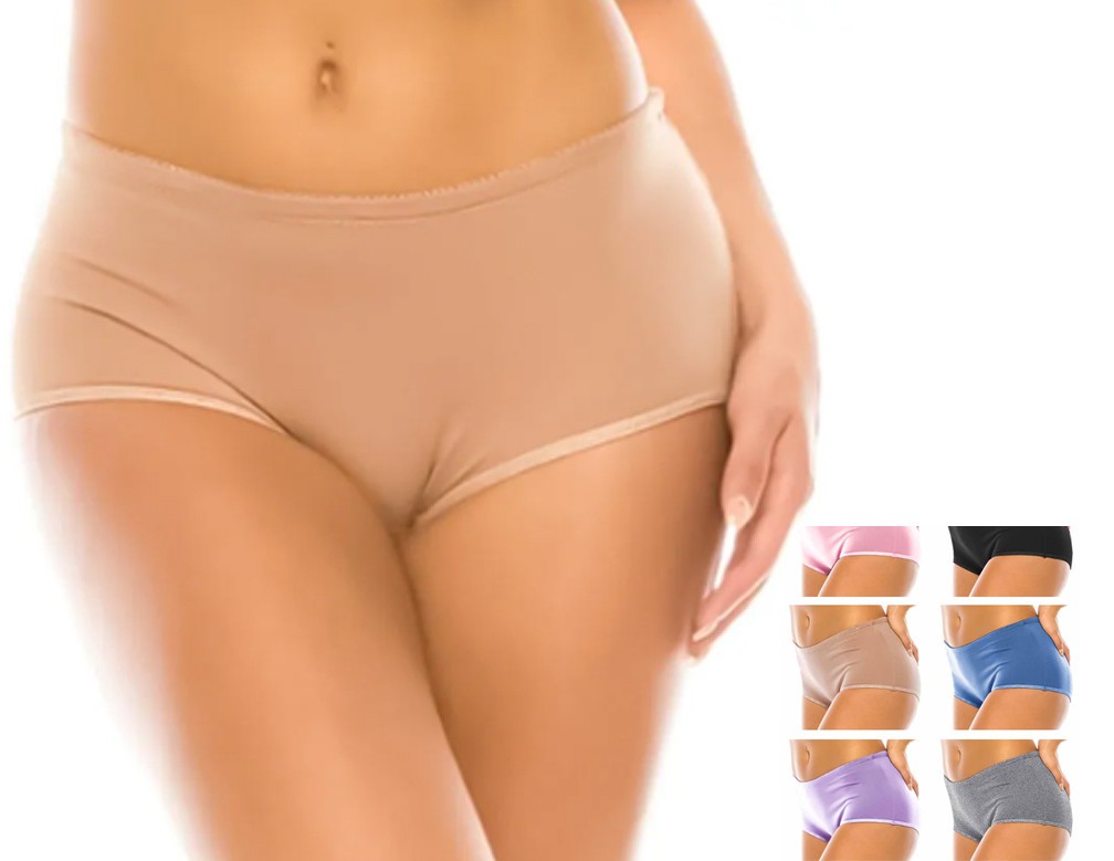 Women’s Boyshorts Underwear Multicolor Cotton Blend Briefs Shorts 12 Pack