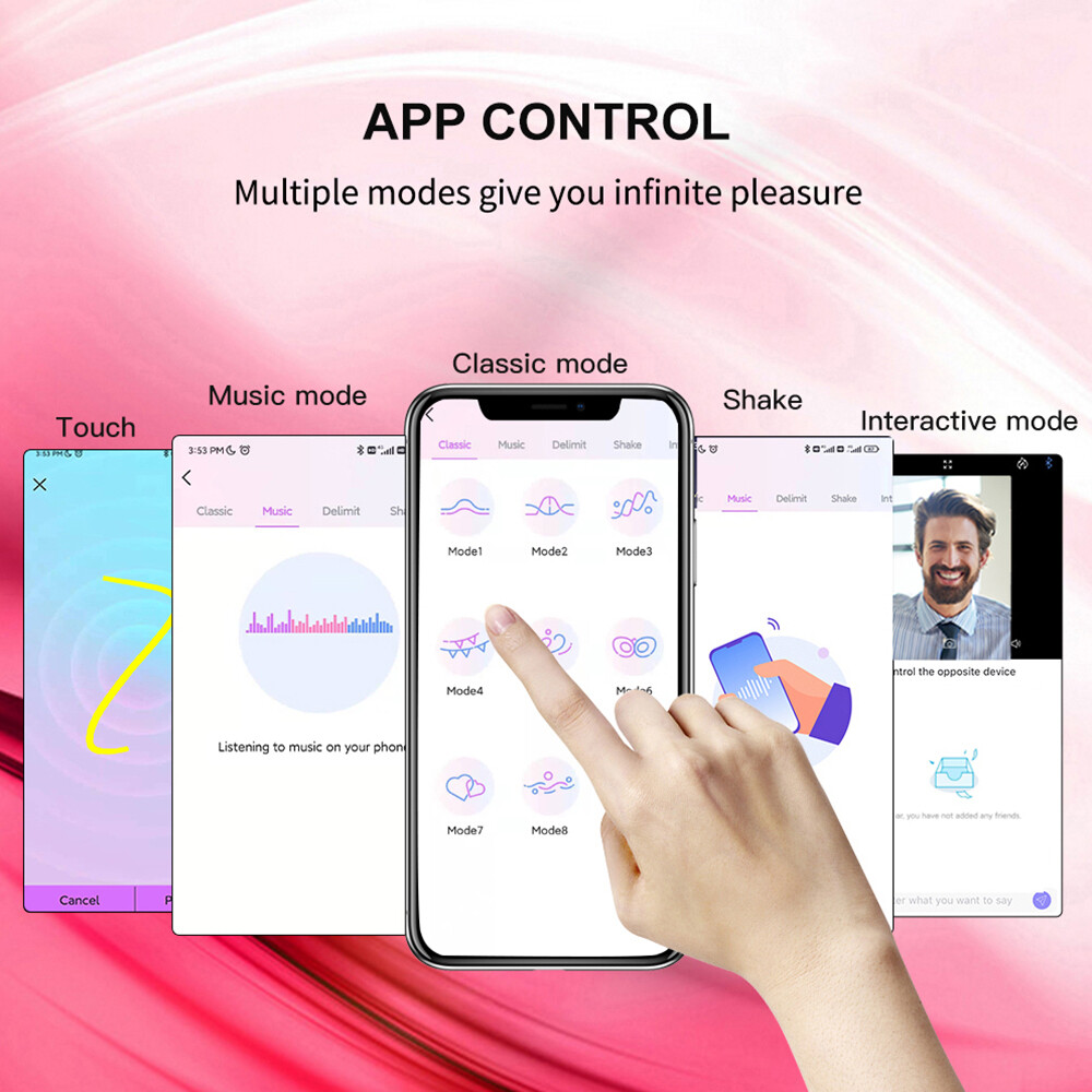 Wearable Vibrating Panties Massager Wireless APP Remote Control Waterproof Toys
