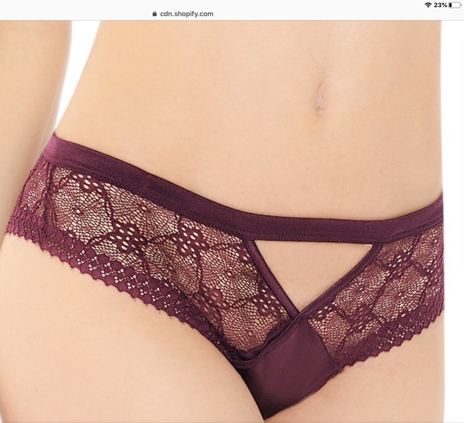 Women Panties Bikinis ILUSION Size S. Purple Satin & fishnet Floral Soft Mexico