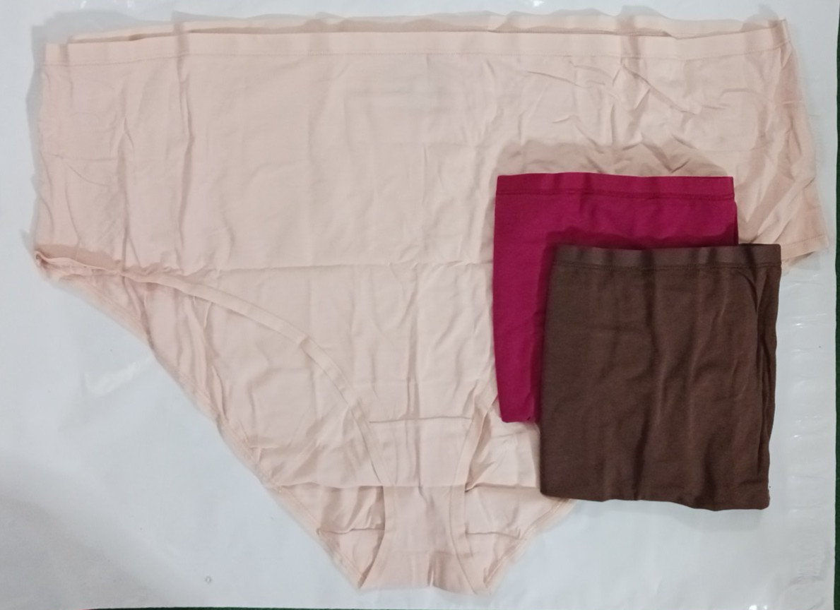 Panties Plus Size 6X / 6XL, Beige, deep red, brown. 95% cotton. waist 50″, 56 in