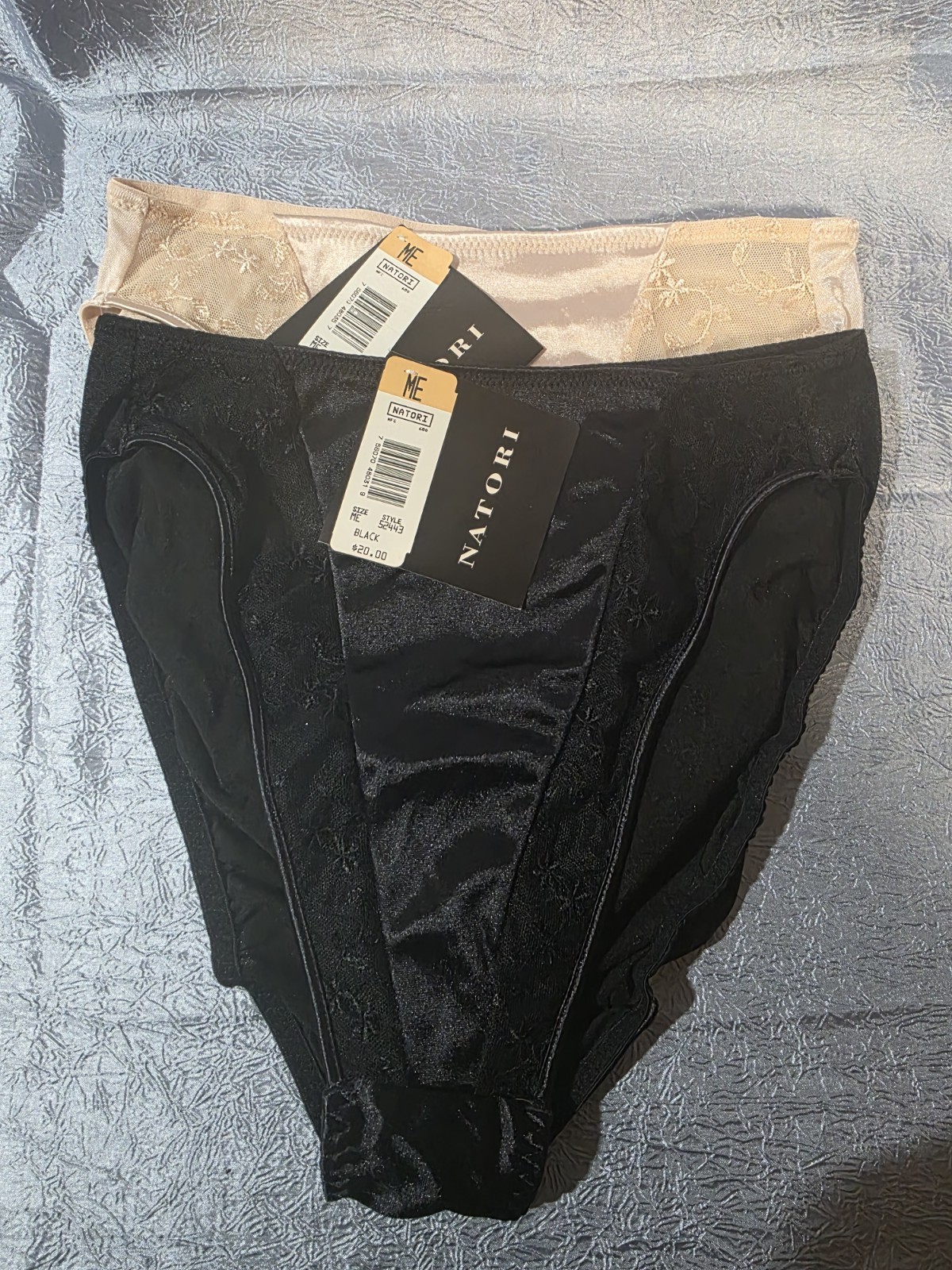 Vtg 90s Natori Panties MEDIUM Full Back- NEW W/tags- 2 Hi Cut Panty RARE