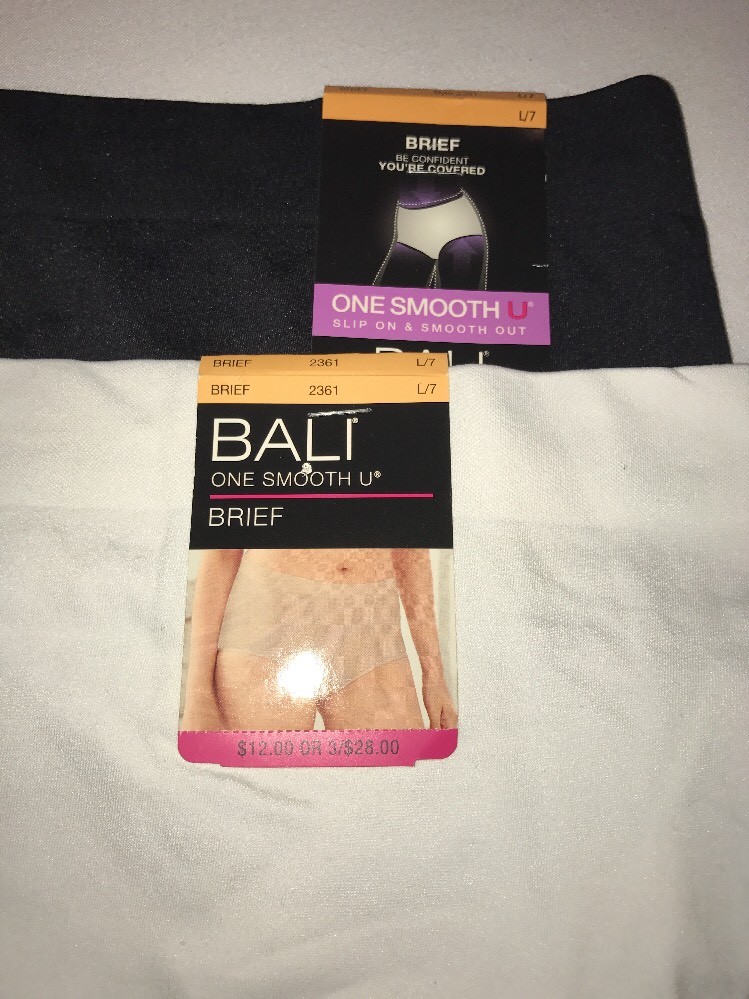 Bali 2361 One Smooth U Brief 2 Pairs Large 7