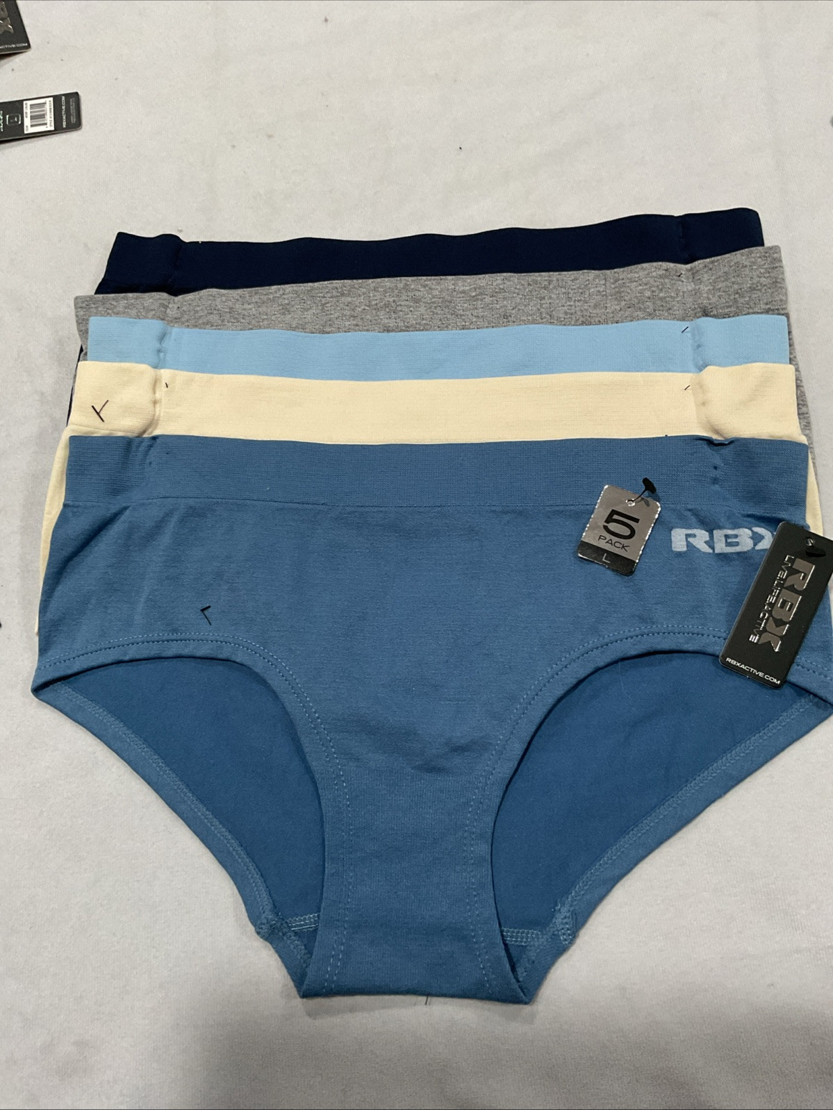 RBX Women’s 5 Pack Underwear Size L
