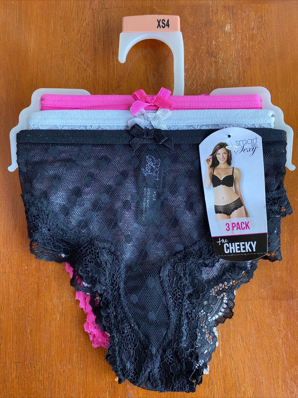 Smart & Sexy Women’s Cheeky Lace Panties 3 Pack Size XS NWT