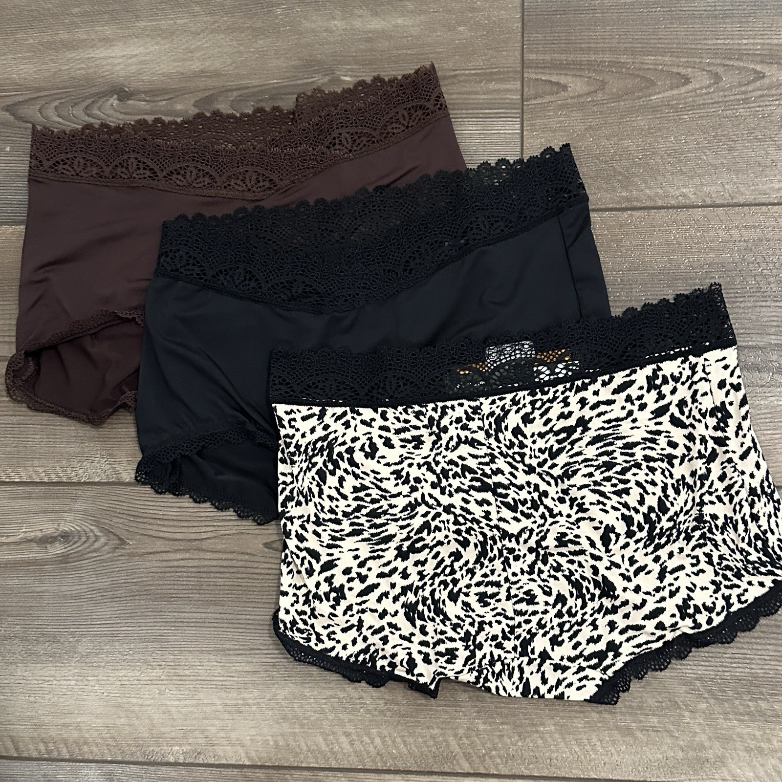 Maidenform Everyday Luxe Stretch Micro Boyshorts Set Size Small New