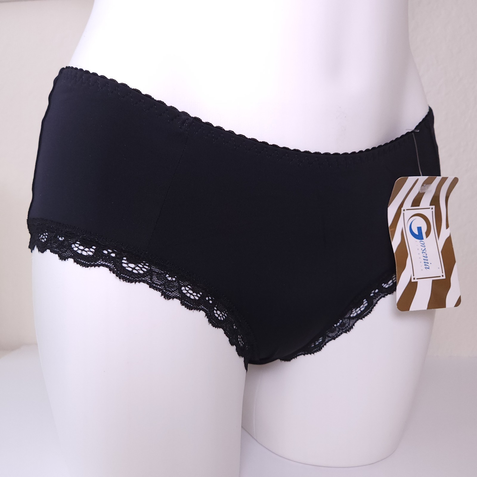 XL bikini panties, set of 3, European lingerie, cream, black, beige panties