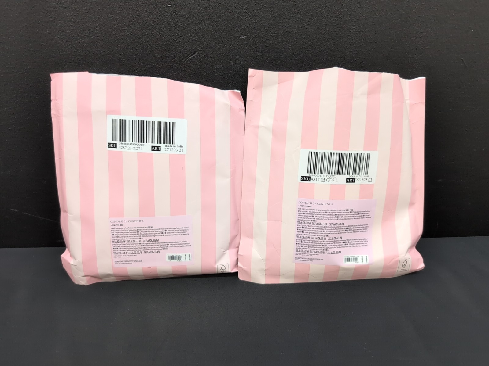 Victoria Secret Sheer Heritage Shimmer Hiphugger Panties L Multi 10Pcs