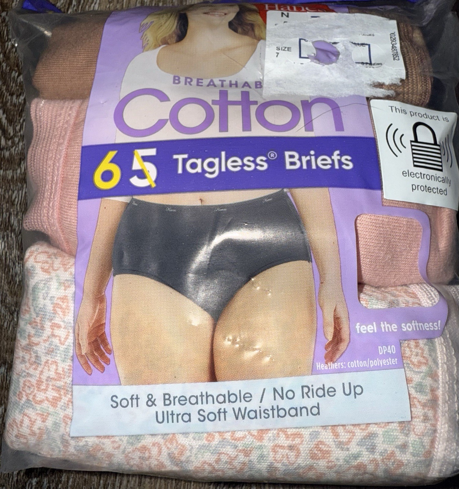 Hanes ~ 6-Pair Women’s Brief Underwear Panties Cotton Breathable ~ L/7