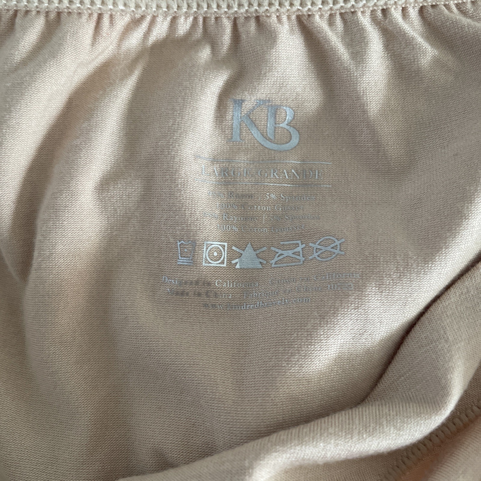 Kindred Bravely Grow With Me Maternity + Postpartum Briefs Hipster Color Beige L