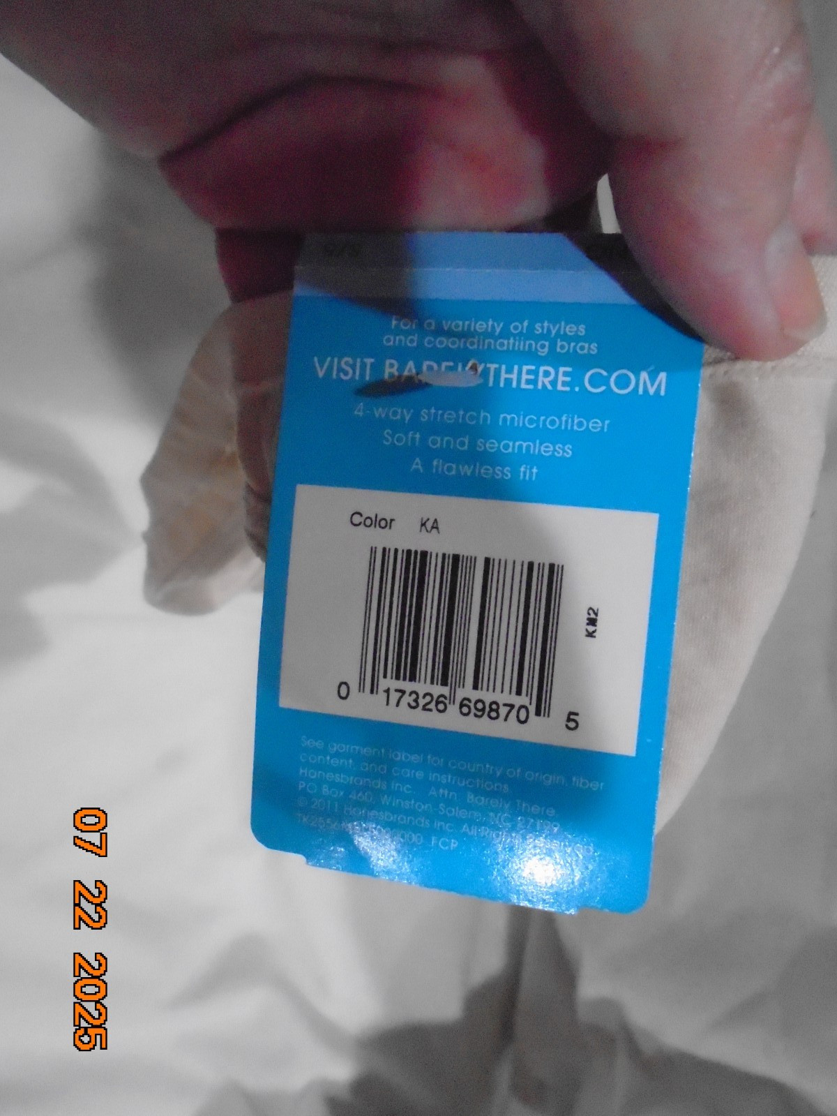 BARELY THERE new thong MICROFIDER size S/5 beige STYLE 2556