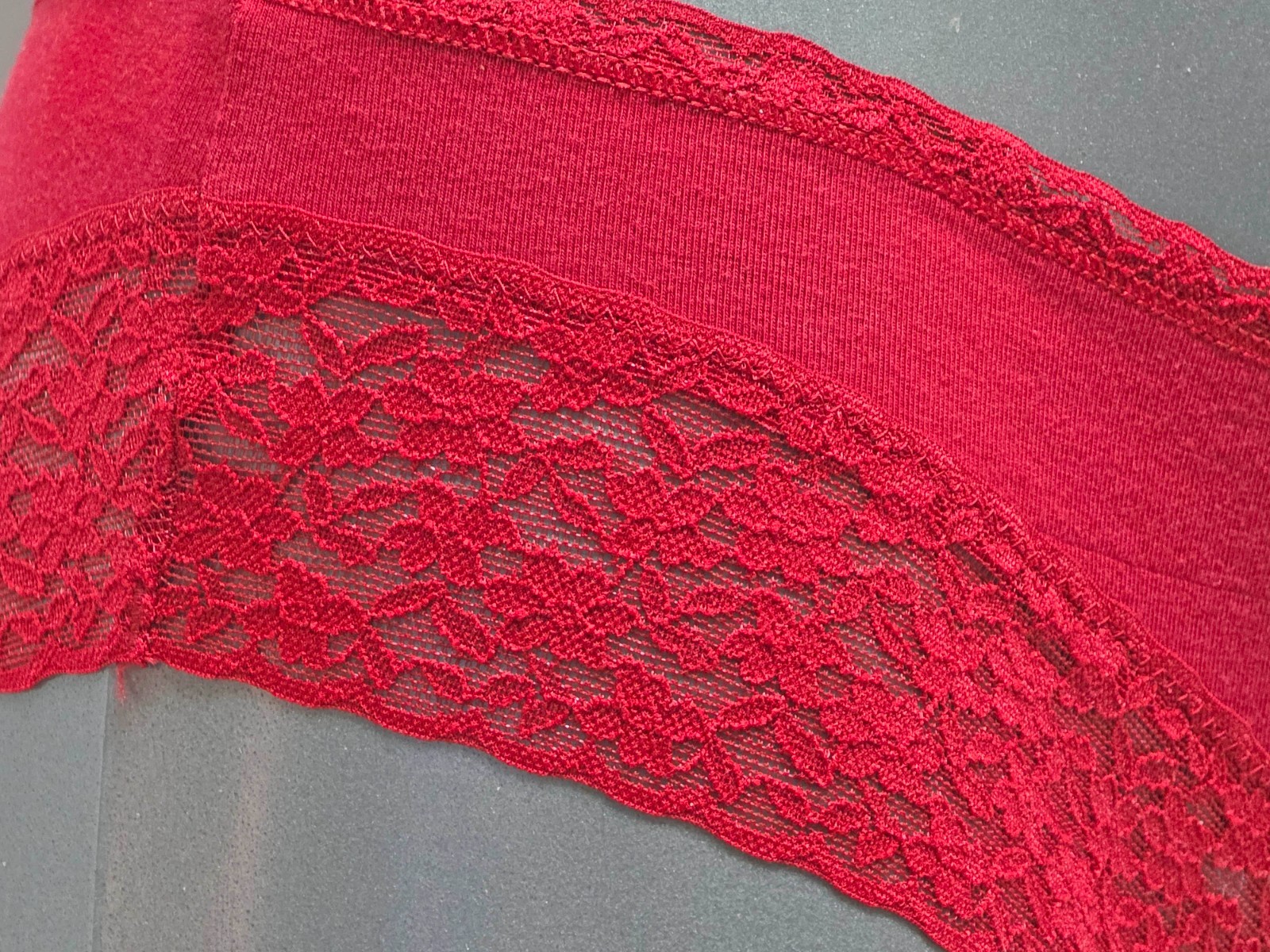 Ex Victoria’s Secret Knickers Contrast Lace Trim Knickers Size 20 X-Large B3R1