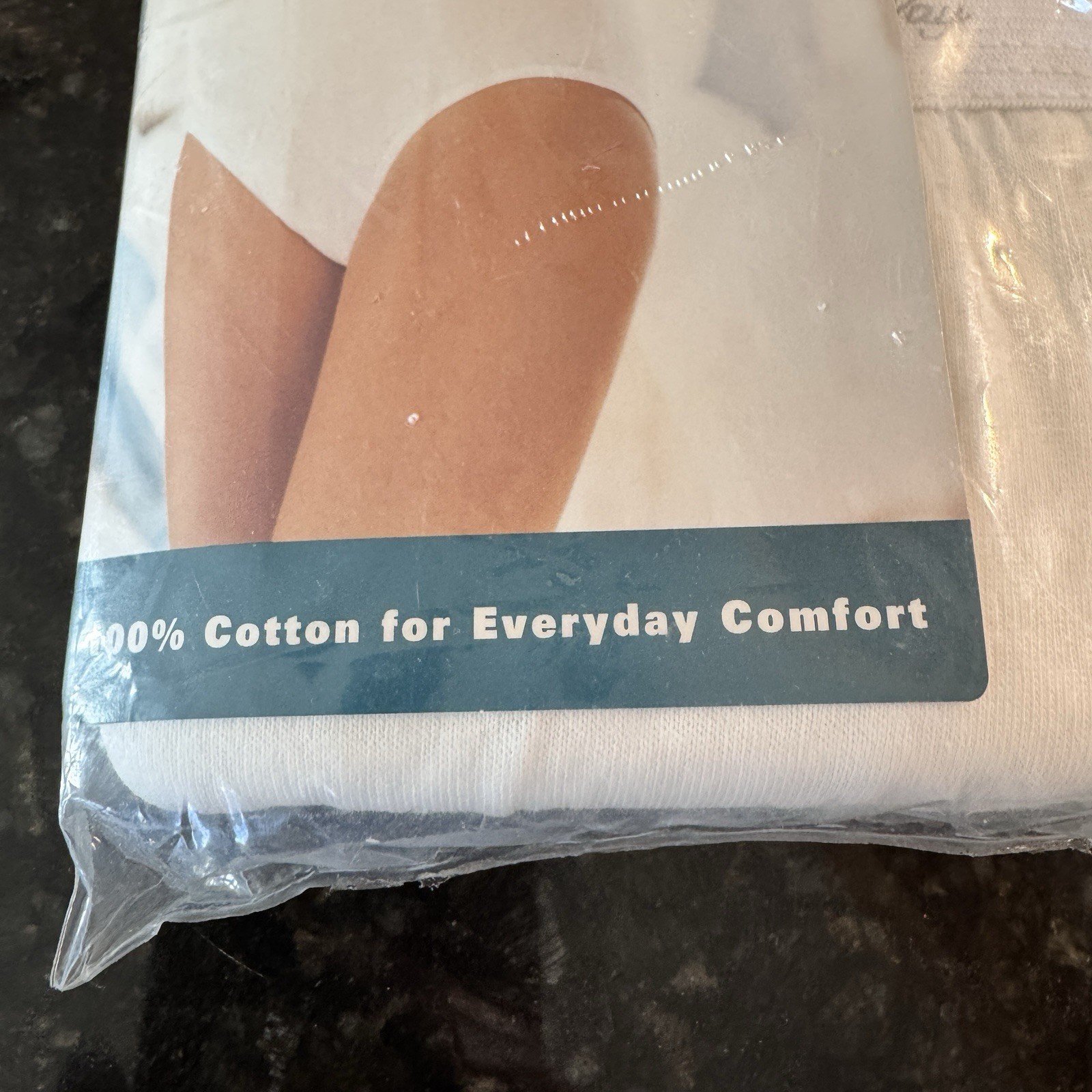 Vintage Hanes Her Way Cotton Brief Women Sz 9 White Wide Waist Band 90s 3Pk 1999