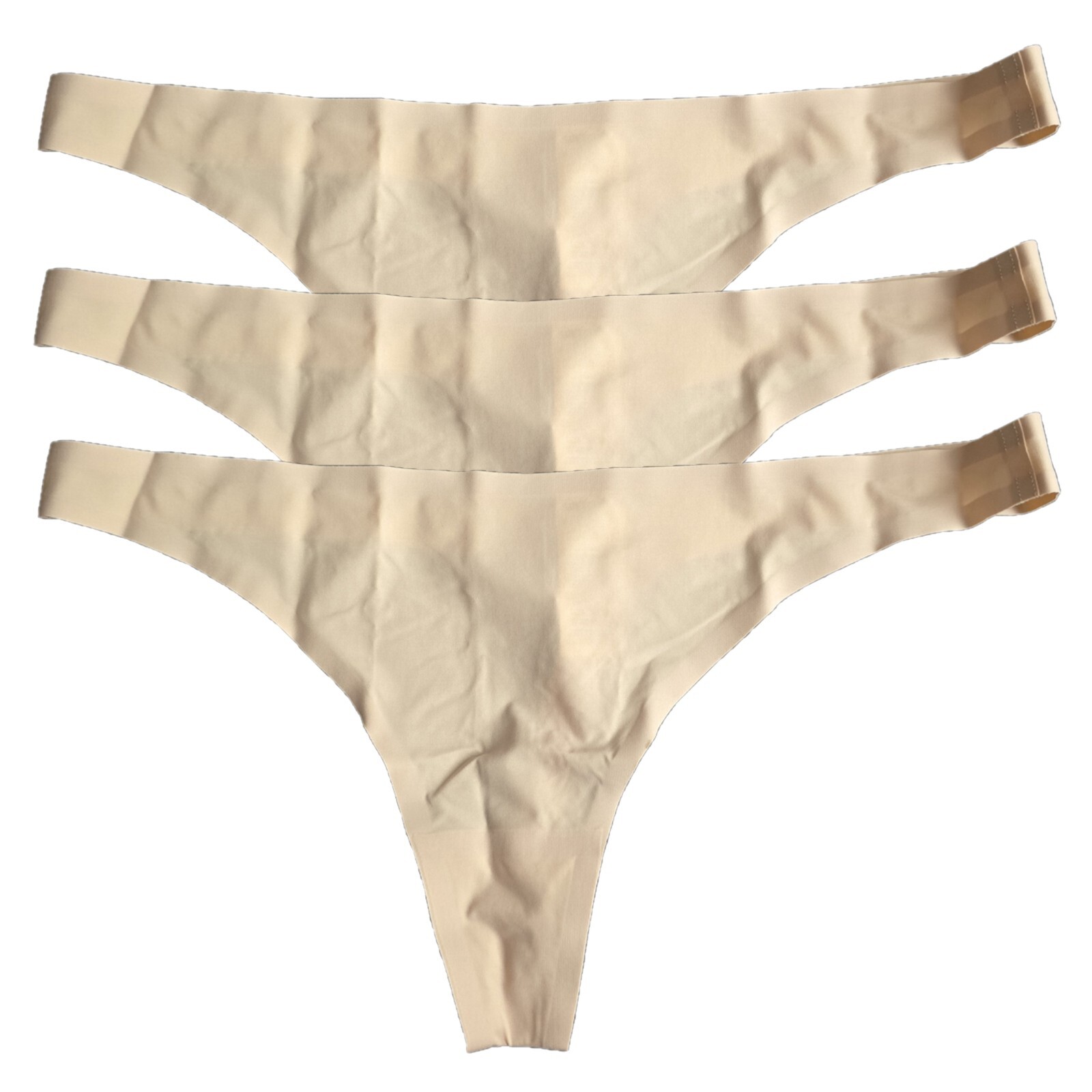 Sweaty Betty Thongs Barely There 3 Pack Brown Tan Beige White XS – 3XL 8 – 22