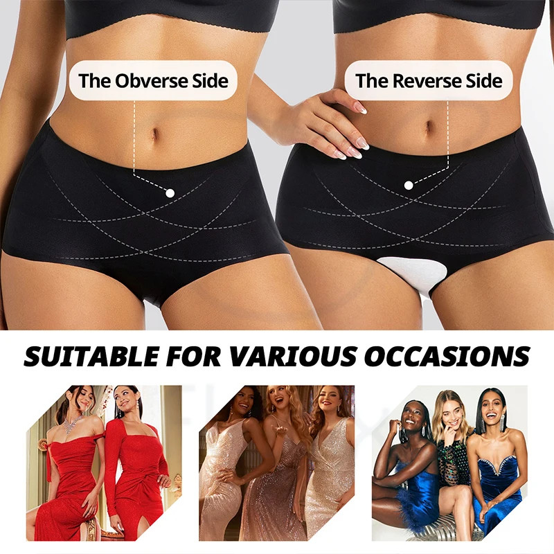 Safety Shorts Pamties Women’s Low Waist Seamless Tummy Control Boyshort Comfort