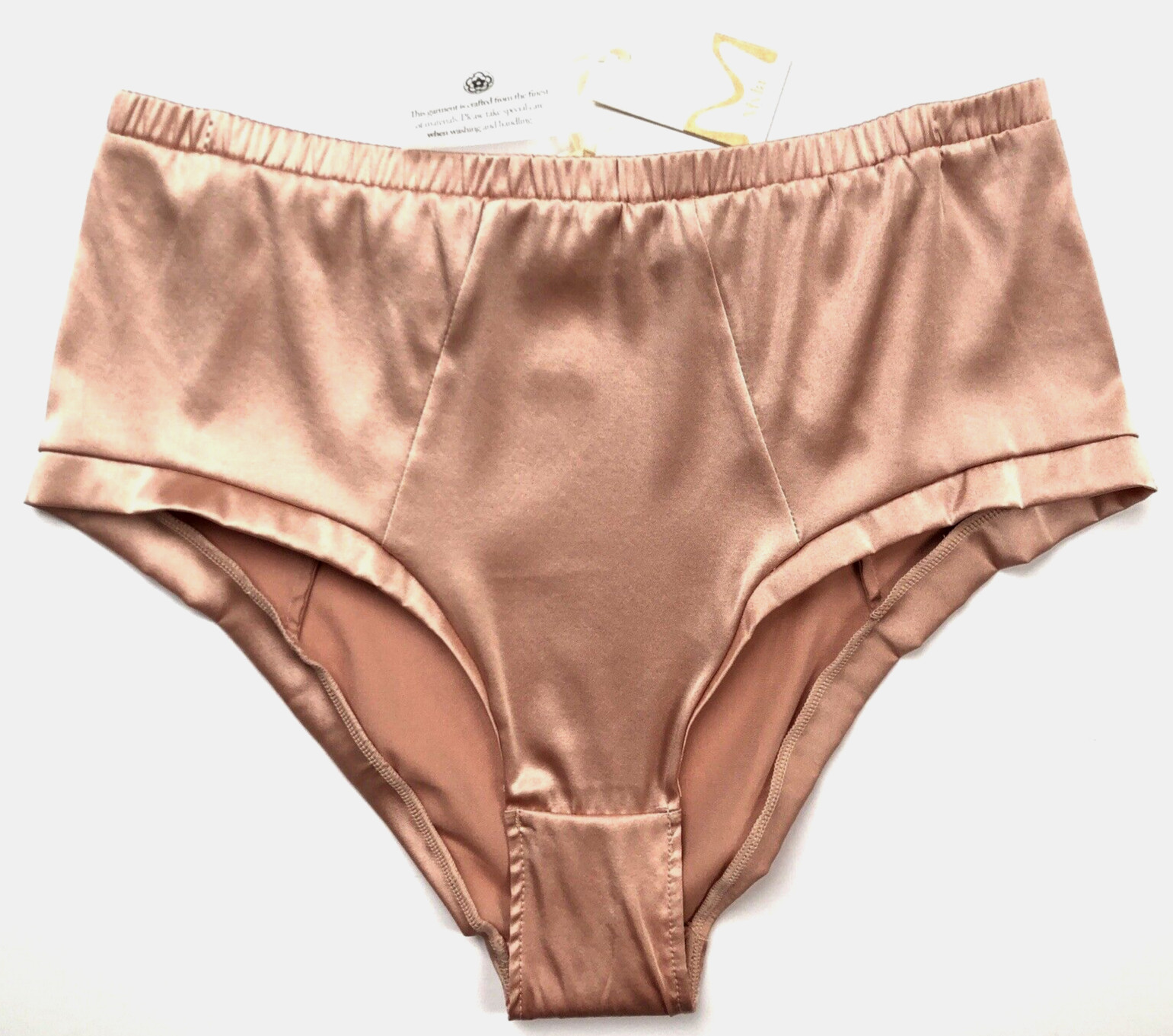 MYLA Covent Garden Rich Silk High Waisted Vintage Style Brief Small RRP £85 BNWT