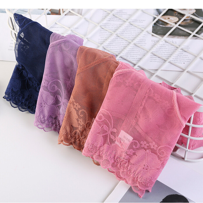 5 Pack Lot Sexy Womens Sheer Lace Panties Briefs See Through Underwear Lingeries