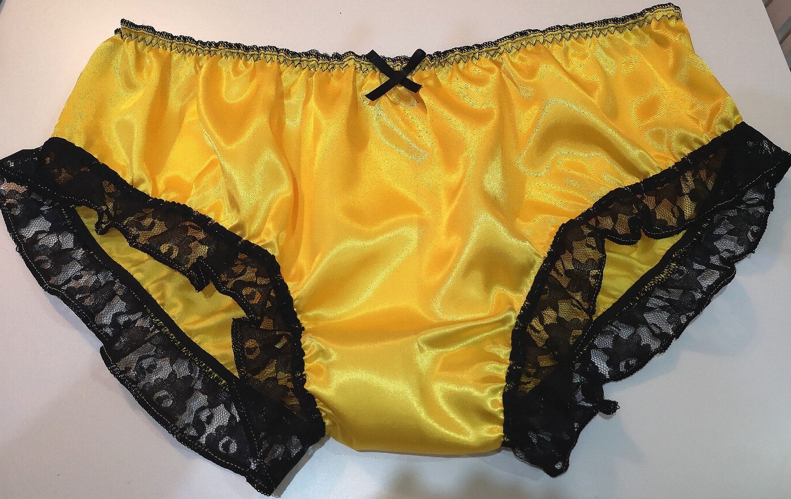 🌸MADE TO ORDER “SATIN Sissy Knickers with lace legs.. any colour, any size🌸