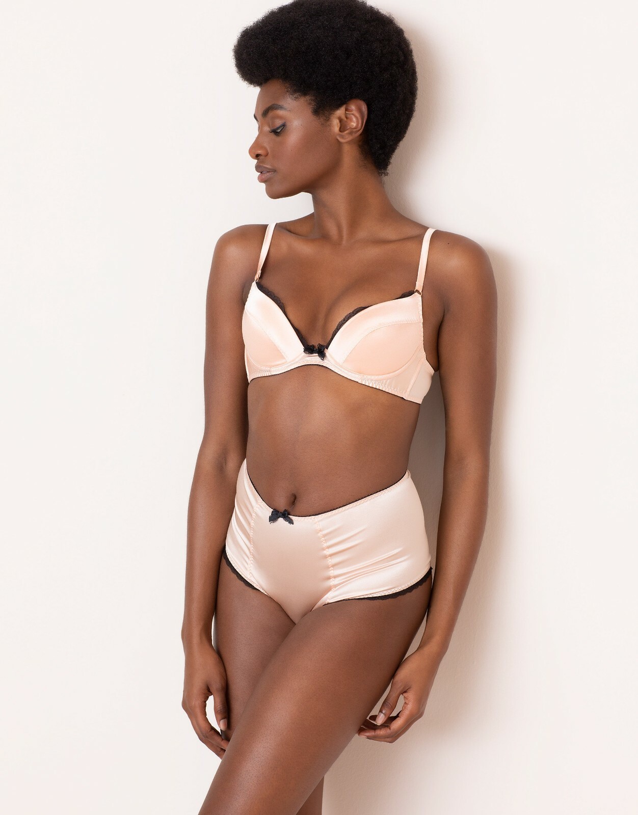 AGENT PROVOCATEUR SILK NUDE FELINDA BIG BRIEF SIZE 2 SMALL UK 8 BNWT