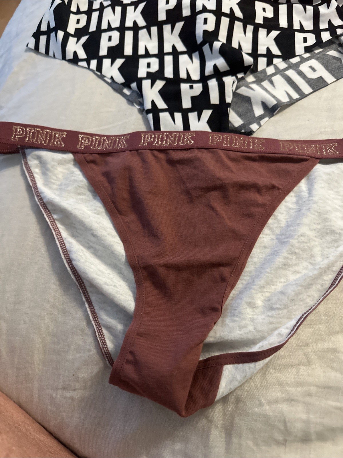 6 VICTORIA’S SECRET PINK Panties Size Large NWT Mixed Styles, And Colors