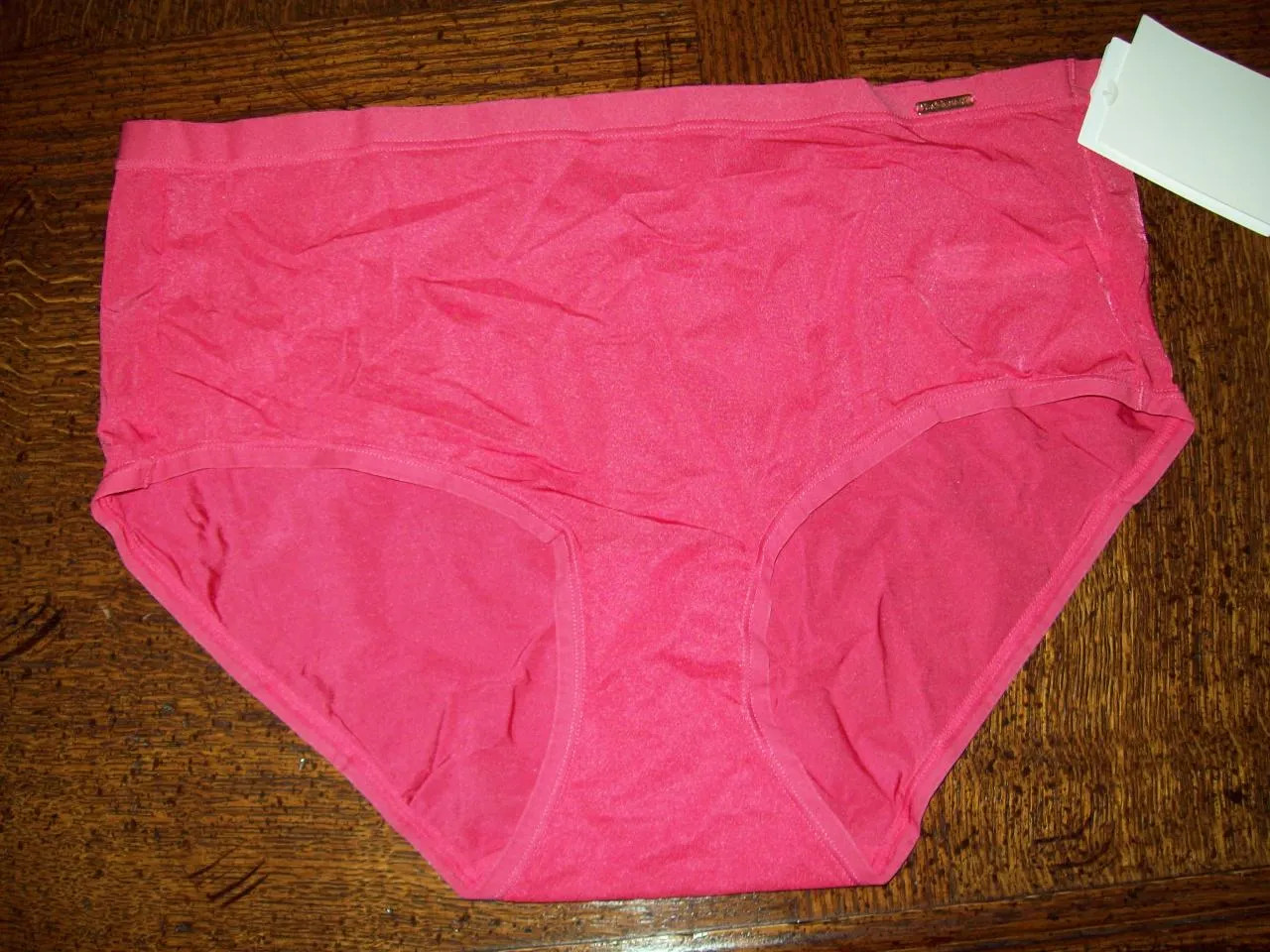 NWT LE MYSTERE INFINITE COMFORT BRIEF PANTIES NYLON SPANDEX 4438 RASPBERRY L/XL