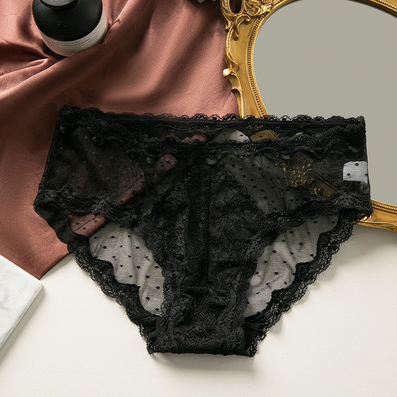 5 Pack Lot Sexy Womens French Lace Panties Underwear See Through Briefs Lingerie