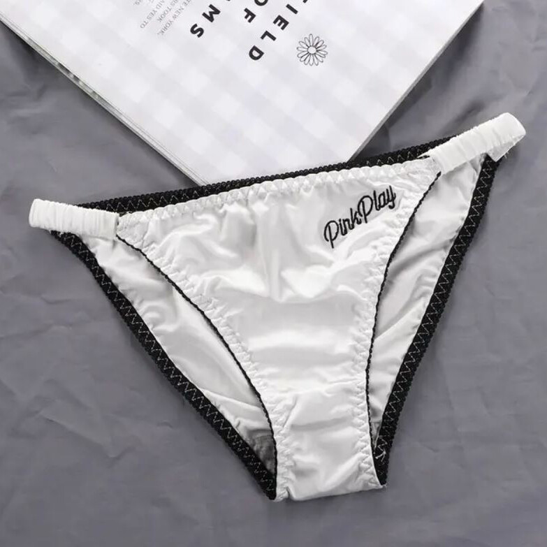 5PCS Lot Sexy Womens Silky Satin Panties String Bikini Underwear Brief Lingeries